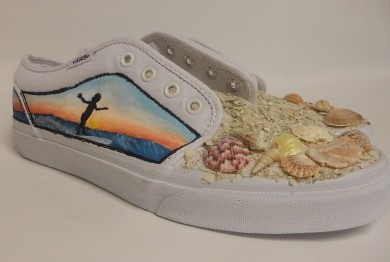 Melissa Shallcrosss surf themed vans. Photo by: Allison Novak