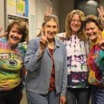 Guidance Office came in Tuesday morning all decked out in there hippie out-fits for spirit day!