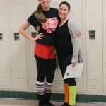 Senior Sierra Davenport along with special education teacher Christine Bosley gave us a glimpse of what there crazy socks looked like. 