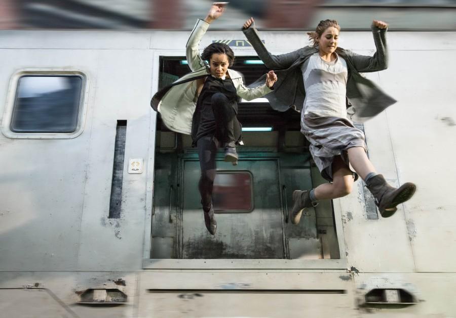 Woodley and Zoe Kravitz leap into the Dauntless faction.  Photo By: trisandfour.com