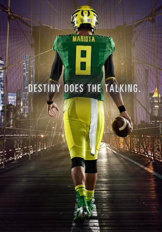 Oregon sophomore quarterback Marcus Mariota. Photo by Oregon