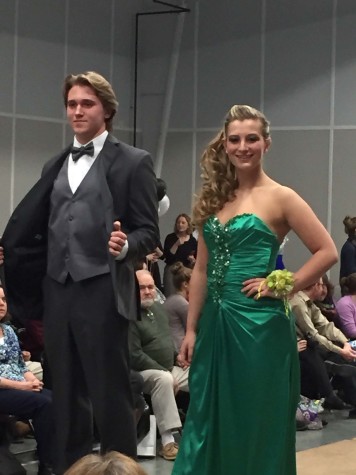 Junior Kevin Clapp and Stewart smile for the audience while posing.  Photo By: Donna Burns 