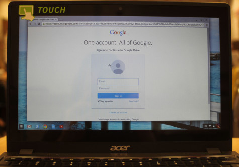 Students will be able to access their school Google Drive accounts on the Chromebooks. Photo by Karly Matthews. 