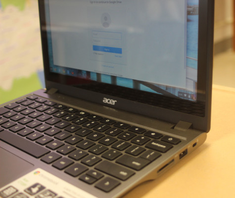 Students will be able to access their Chromebooks 24/7. Photo by Karly Matthews.