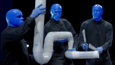 Blue Man Group creates music using everyday items like pipes. Photo Courtesy of: http://www.blueman.com/universal-orlando/about-the-show