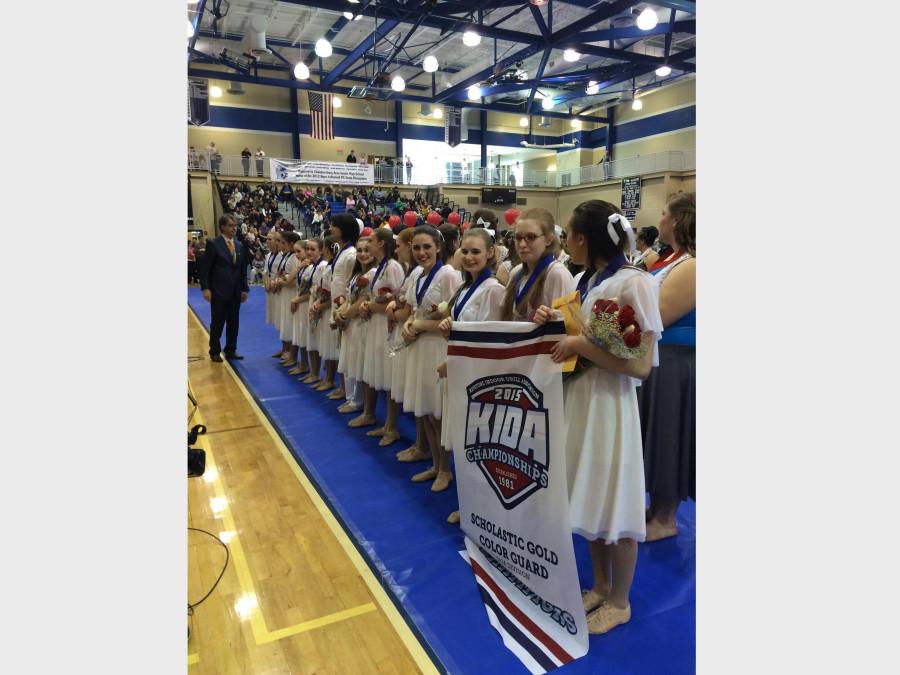 The Susquehannock High School Color Guard
received first place at the KIDA championships.