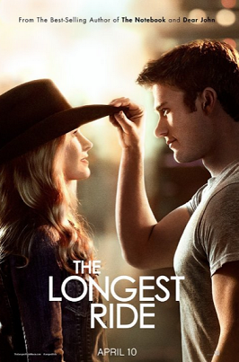 The Longest Ride hits theaters April 10. Courtesy of Wikipedia.