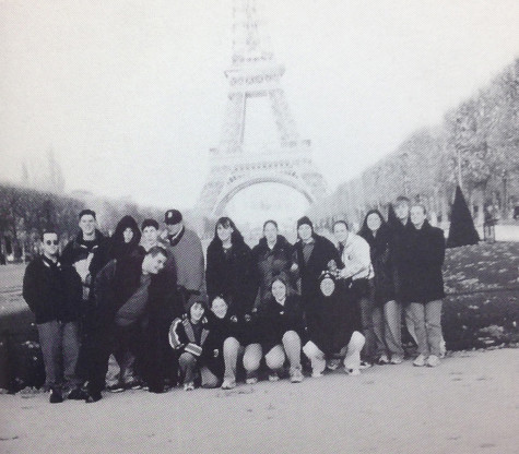 Gantz and some of his classmates visit France and Germany during a trip over Thanksgiving break.  Photo Courtesy of Calumet 2000 