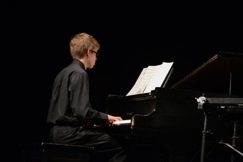 Sherman plays the piano in the Jazz Band at our school.