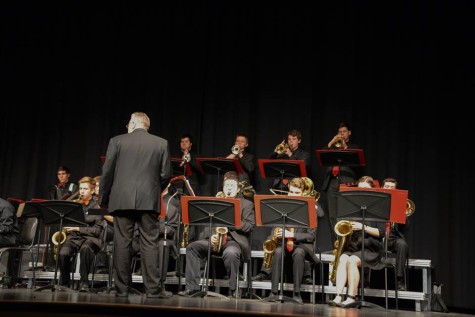 Poole conducts the Susquehannock High School Jazz Band