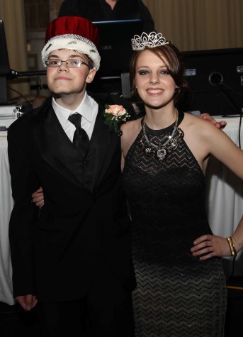 Seniors Andrew Hoopes and Brandi Bradford were crowned prom king and queen. Courtesy of Lifetouch.