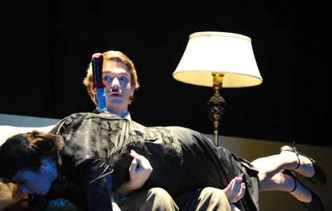 Junior Kurt Eckenrode starred as Richard Hannay in the the fall play "39 Steps". Courtesy of Lifetouch.