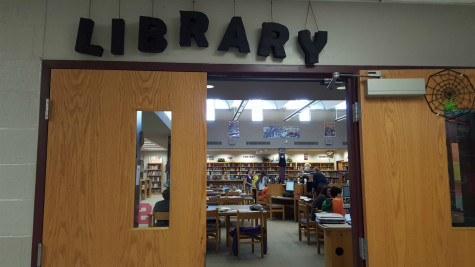 The tutoring sessions were held in the SMS library. Photo By: Francesca Fruti