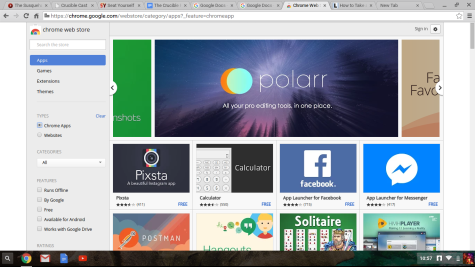 A screenshot of the Chrome Web App Store on a student's Chromebook. ©Mitchell Green