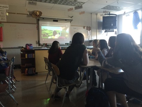 Members watch a video detailing the holiday. Photo By: Karly Matthews