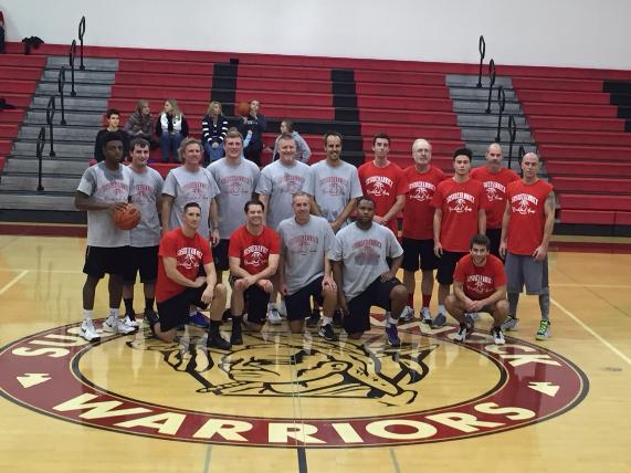 Alumni Compete in Basketball Game