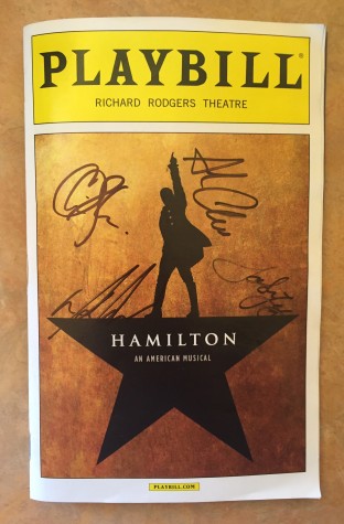 Sophomore Erin Kaliszak saw the musical on December 5 and got her program signed by some of the cast members. Photo Courtesy of Erin Kaliszak