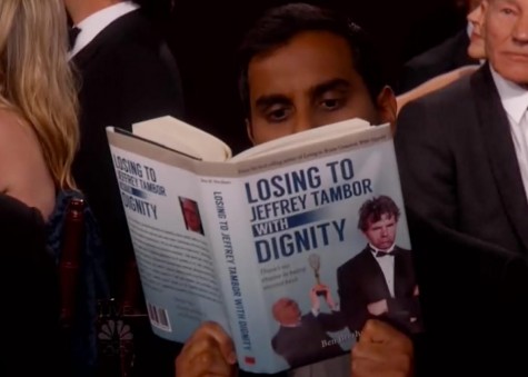 Aziz Ansari loses with dignity. Still courtesy NBC.