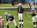 NFL MVP Cam Newton calling a play. By Anthonysc1988 (Own work) [CC BY-SA 3.0 (http://creativecommons.org/licenses/by-sa/3.0)], via Wikimedia Commons
