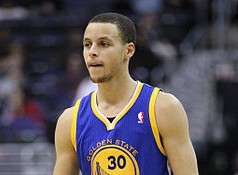 Reigning NBA MVP Stephen Curry. By Keith Allison from Owings Mills, USA (Stephen Curry) [CC BY-SA 2.0 (http://creativecommons.org/licenses/by-sa/2.0)], via Wikimedia Commons