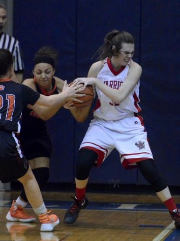 Ashley Stone fighting for the ball. Photo By; York Dispatch