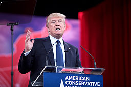 Republican front runner Donald Trump. Gage Skidmore [CC BY-SA 3.0 (http://creativecommons.org/licenses/by-sa/3.0)], via Wikimedia Commons