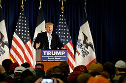 Donald Trump talking at his own event at his house. By Alex Hanson from Ames, Iowa (Trump at ISU - 1/19/2016) [CC BY 2.0 (http://creativecommons.org/licenses/by/2.0)], via Wikimedia Commons