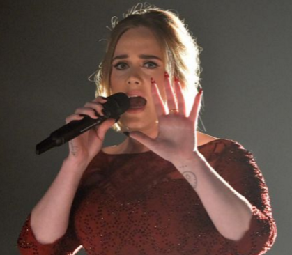 Adele's killer performance at the Grammys. Photo www.laineygossip.com