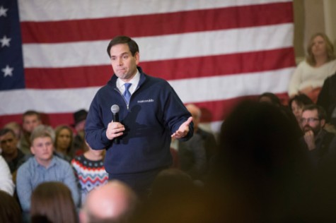 Marco Rubio makes a case to voters at a campaign stop. Photo courtesy Scott Olson/2016 Getty Images.
