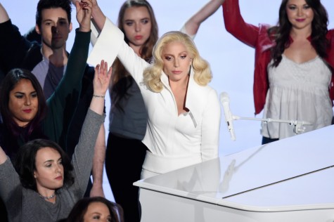 Lady Gaga delivers a powerful performance. Photo by Kevin Winter/Getty.