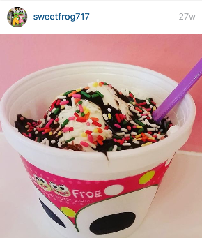 On March 28 and 29, a certain percentage of proceeds from the Sweet Frog in Shrewsbury will be given to the senior class. Photo by sweetfrog717 via Instagram.