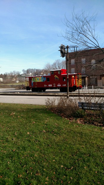 DAmore helped with renovating the party caboose for Steam into History.