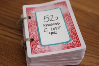 A deck of cards is a great way to create a meaningful gift. Screenshot from Pinterest.