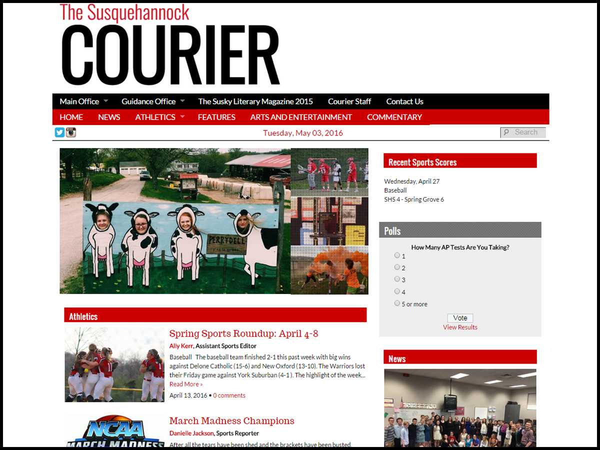 SHS Courier with border