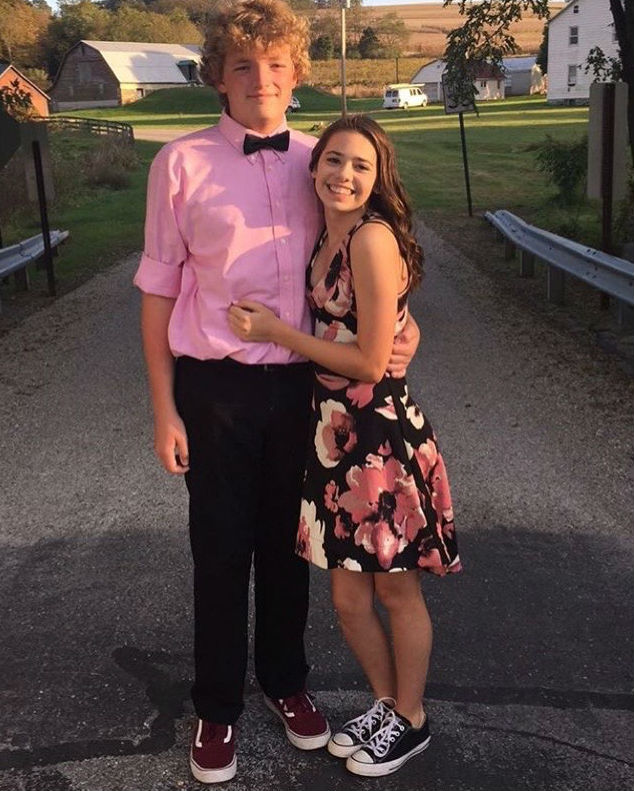 Freshman DJ Rohrbaugh and sophomore Gillian Smyth attended an anti-homecoming party.