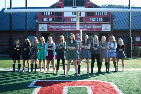 The 2016 Homecoming court. Doogan one to the right of middle. Photo by: Wade Bowers.