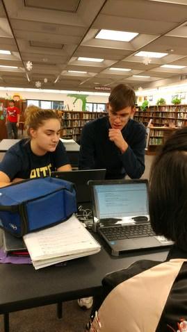 NHS tutors aim to help students after school every Monday and Wednesday. Photo Courtesy: Zach Robinson