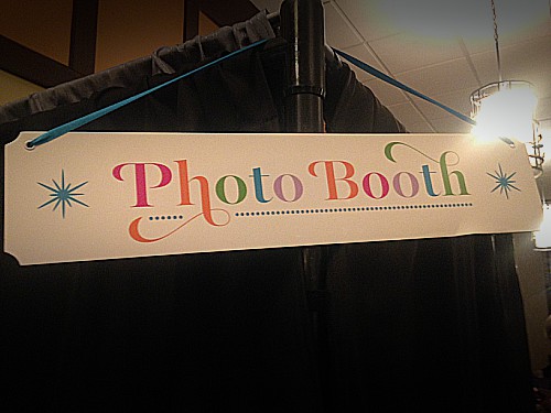 Students were given the opportunity to capture this  noteworthy moment at the photo booth. Photo by the author. 