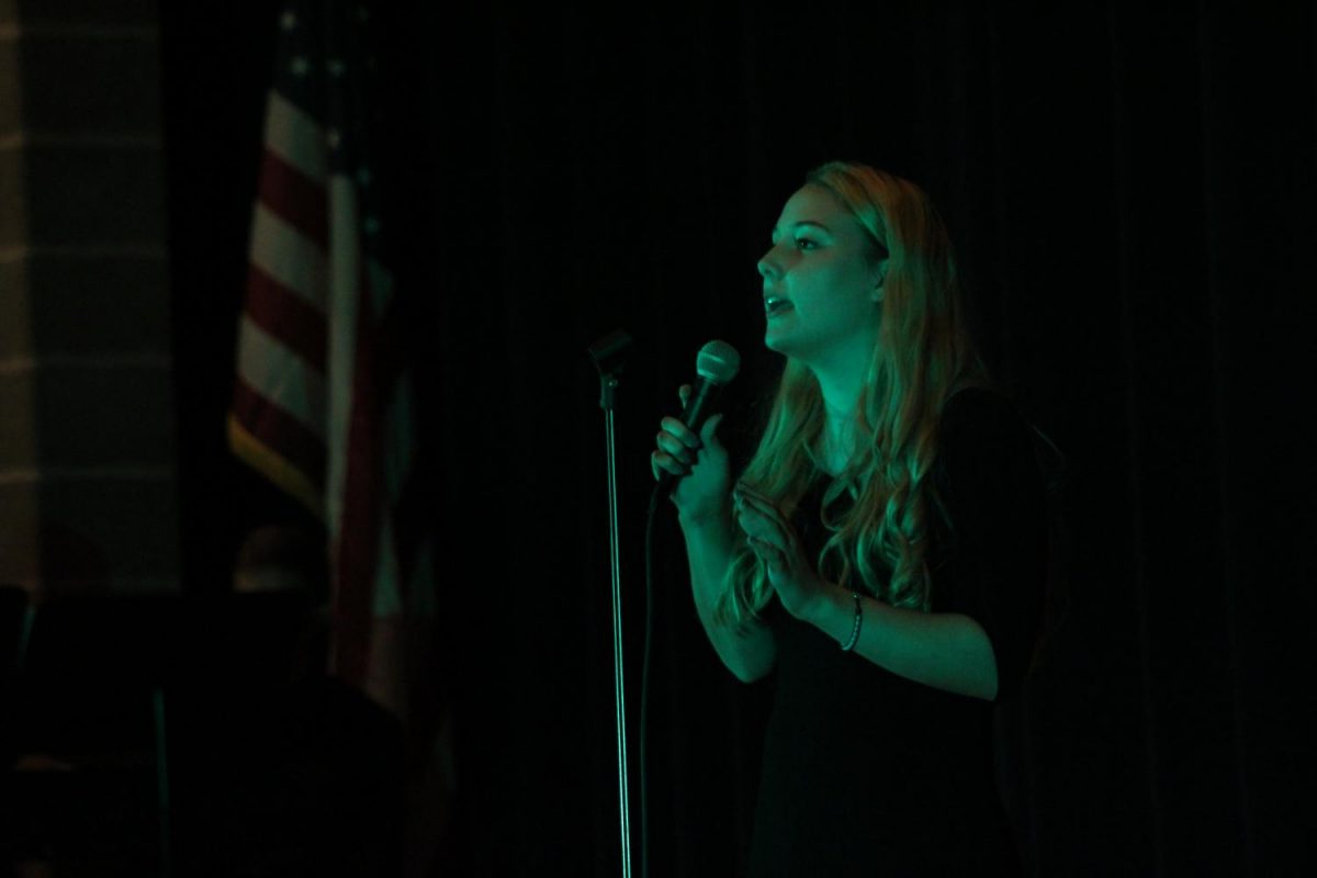 Julia Twaddle highlights a song from the musical Wicked. Photo By: Lizzy Beall