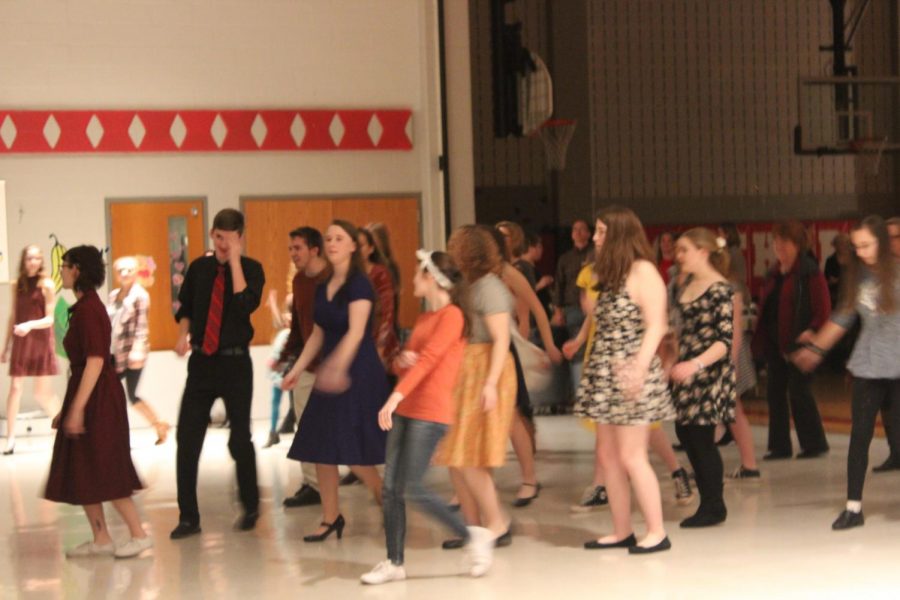 Dance instructors from York taught attendees how to swing dance.