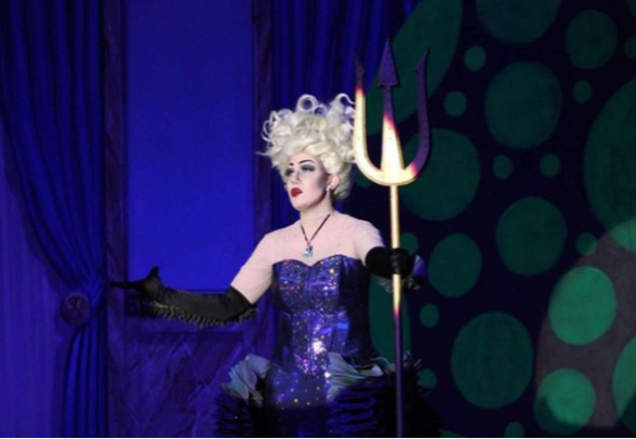 Julia Wecker played Ursula, a disgraced sea witch who gives Ariel legs.  Photo via hulia.wecker on Instagram 