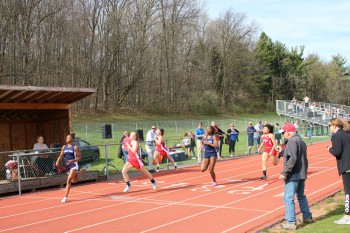 “Dedication [leads an athlete to success]. Showing up to practices everyday and just continuing to persevere even when it gets really hard,” said senior Jalen Fowler [lane 2]. 