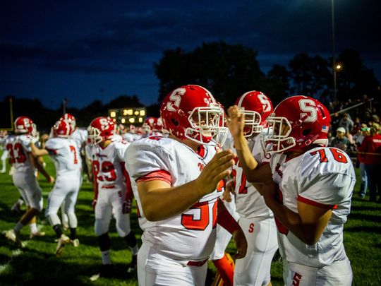 Mussmacher celebrating with his teammates. 
via GametimePA