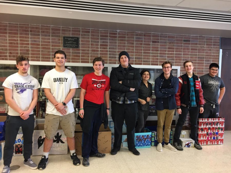 There are twelve candidates for Snow King - six juniors and six seniors. From left to right: Cody McCredie, Brock Hofler, Christian Collins, Dan Poole, Jasper Rowe, Trevor Leuba, Shane Watson and Garrian Phanthy. Not pictured: Michael Boampong, Connor Kernan, Henry Rohlfs and Nolan Holloway. Photo by Anna Feild