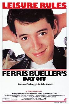 This is the movie poster for Ferris Buellers Day off via 1999
Photo by: Paramount Pictures; 1999