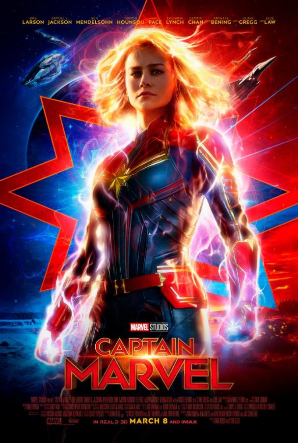 The poster for Captain Marvel features Carol Danvers as Captain Marvel. Photo via @captainmarvel on Twitter
