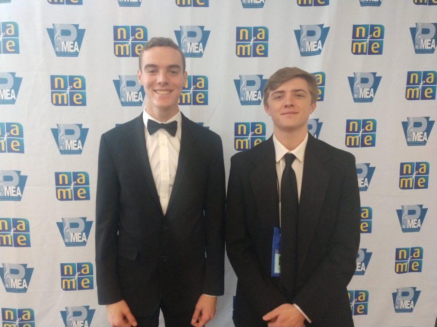 Warriors SHS Bands
‏
 
@WarriorsSHSBand
 Apr 7
More
Two SHS students, Hayden Mcgarvey and Lucas Schwanke are performing this afternoon in the 2019 NAfME All-East Concert Band.  

More than 780 of the most talented students in the Eastern region of the U.S. have been selected to perform.  Congratulations to both for this honor!