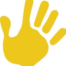The Aevidum logo features a yellow handprint. Photo via @SuskyAevidum on Twitter