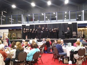 Chanticleer performs onstage at the PA Farmshow Complex. Photograph Courtesy of Anna Feild