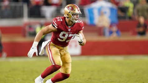 Nick Bosa setting the edge in a regular season football game.
via @NBCSNiners on Twitter